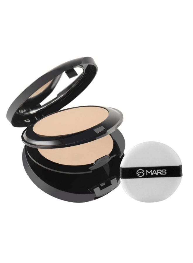 MARS Wonder 2 In 1 Compact With Mirror And Powder Puff | Natural|Oil And Sweat Control | Long Lasting Compact Powder For All Type of Skin (16 Gram) (Shade-03), Beige - Image 1